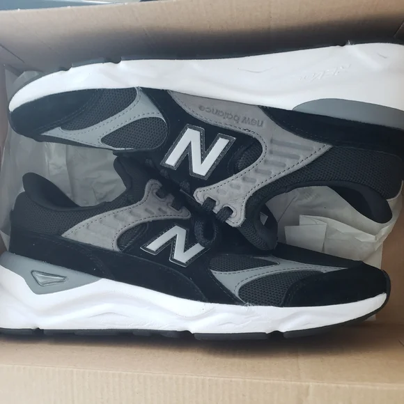 New Balance Black and Gray Athletic Sneakers - Picture 4 of 5